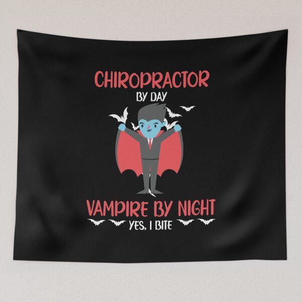 Item preview,  Chiropractor by day vampire by night funny Chiropractic Halloween designed and sold by patroart.