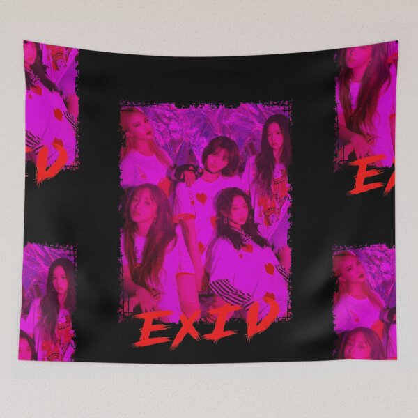 Item preview, EXID Kpop Group Members Purple Korean Kpop RGB Color Design designed and sold by Piosenka Art.