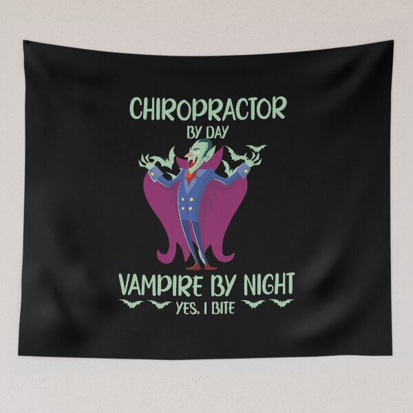 Item preview, Chiropractor by day vampire by night funny Chiropractic Halloween designed and sold by patroart.