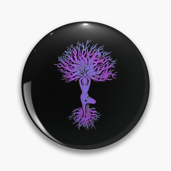 Item preview, Tree Of Life Haka Om Woman Yoga Vrikshasana Hatha Pose designed and sold by aliceshe.