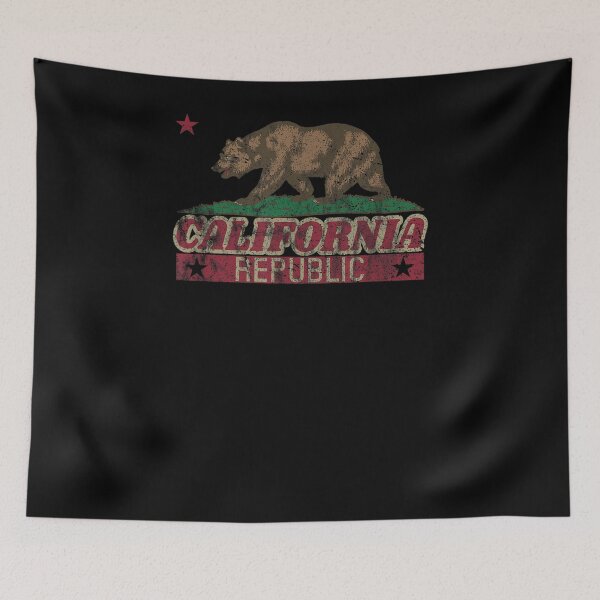 Item preview, California Republic Bear State Flag Vintage Retro Cali Print designed and sold by lucretia155.