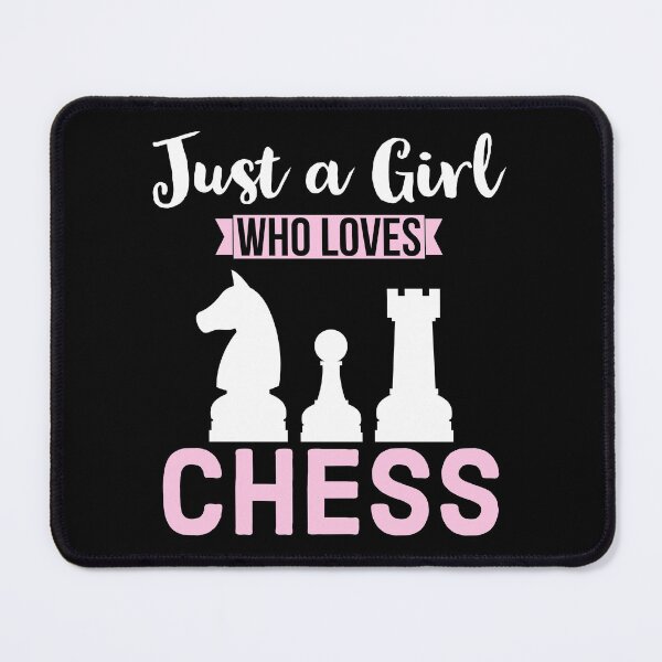 Item preview, Just a Girl Who Loves Chess designed and sold by AnyKitty.