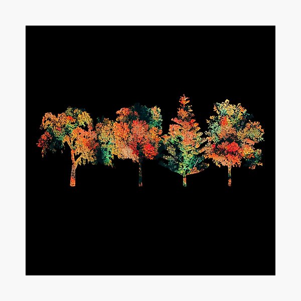 Item preview, Autumn Trees Forest colorful Nature Landscape Color designed and sold by CreatDifference.
