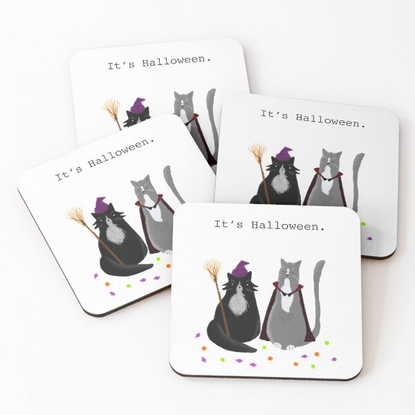 Item preview, Halloween cat couple. designed and sold by sagm.