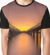 Sunrise Between Bridges Graphic T-Shirt