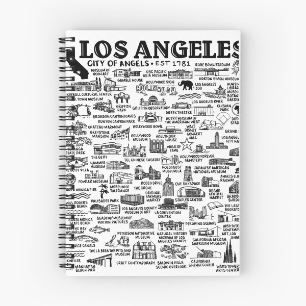 Item preview, Los Angeles Map  designed and sold by fiberandgloss.