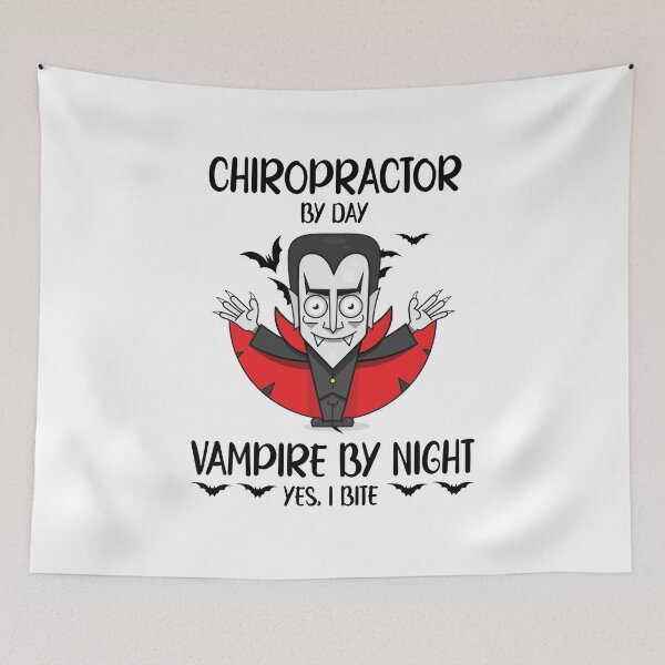 Item preview, Chiropractor by day vampire by night funny Chiropractic Halloween designed and sold by patroart.