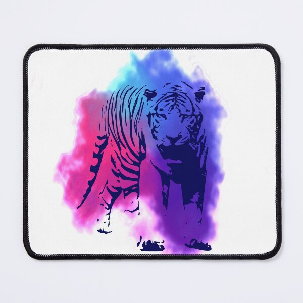 Item preview, Blue Mixed Watercolour Tiger designed and sold by DAFIN.