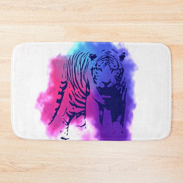 Item preview, Blue Mixed Watercolour Tiger designed and sold by DAFIN.