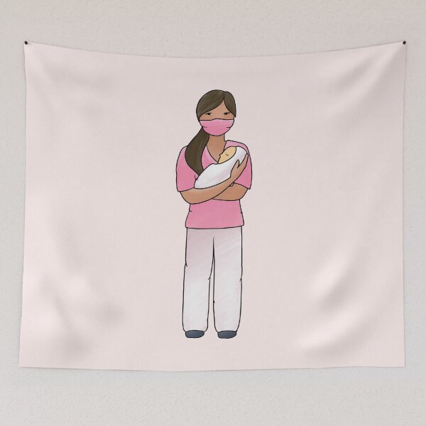 Item preview, Watercolor Nicu Nurse designed and sold by TamGustam.