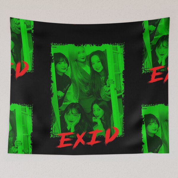 Item preview, EXID Kpop Group Members Green Korean Kpop RGB Color Design designed and sold by Piosenka Art.