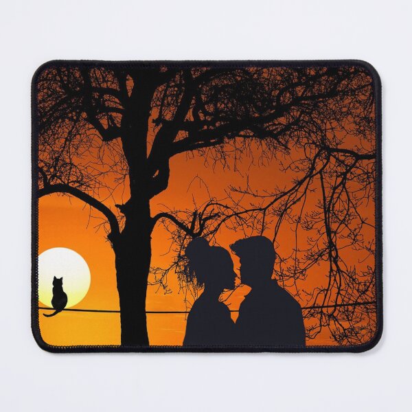 Item preview, You, me and the cat under the moonlight designed and sold by Vinsara Store.
