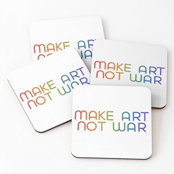 Item preview, Make art not war - rainbow designed and sold by annaguerrawords.
