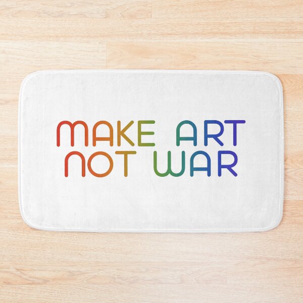Item preview, Make art not war - rainbow designed and sold by annaguerrawords.