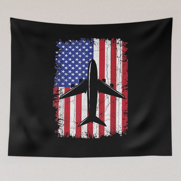 Item preview, American Flag Airplane Gift Aviation Mechanic Pilot Aviator designed and sold by lucretia155.
