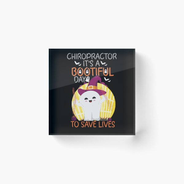 Item preview, Chiropractor it's a bootiful day to save lives funny Chiropractic Halloween designed and sold by patroart.