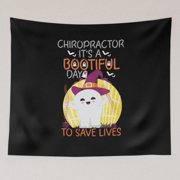 Item preview, Chiropractor it's a bootiful day to save lives funny Chiropractic Halloween designed and sold by patroart.