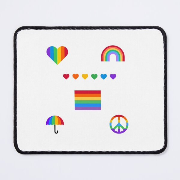 Item preview, Rainbow gay pride sticker pack - pride month - 6 stickers designed and sold by Inspirationmotivation.