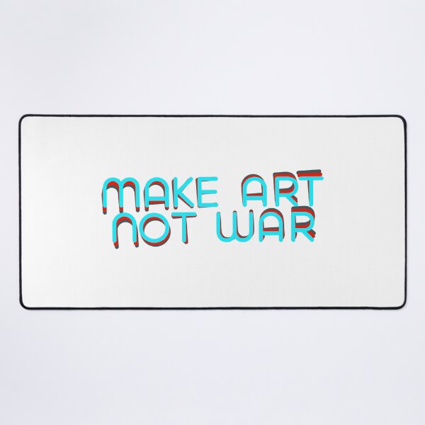 Item preview, Make art not war - neon designed and sold by annaguerrawords.