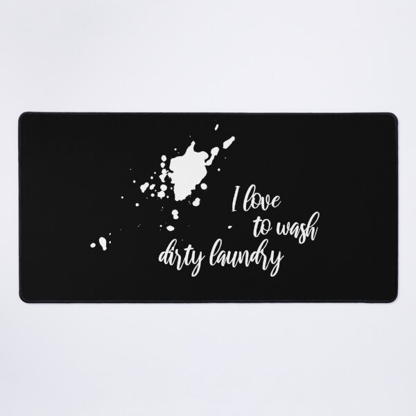 Item preview, Wash dirty laundry - funny sayings and jokes designed and sold by MadandMean.