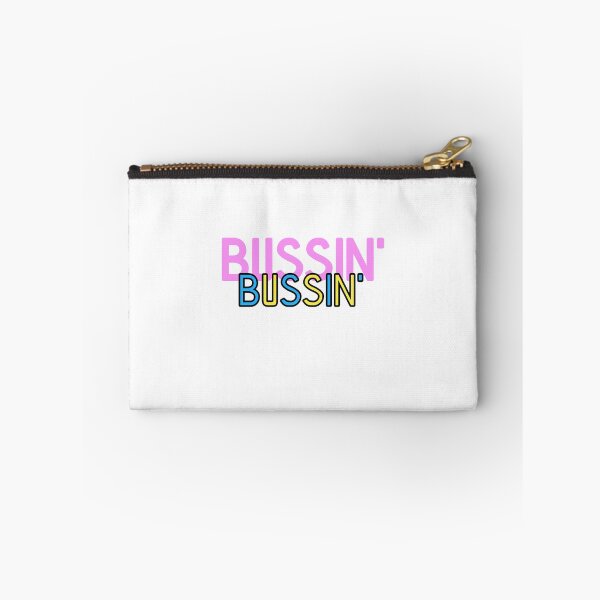 Item preview, bussin' gen z meme phrase pink blue yellow designed and sold by Captain-Jackson.