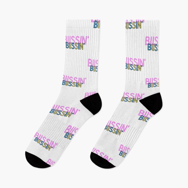 Item preview, bussin' gen z meme phrase pink blue yellow designed and sold by Captain-Jackson.