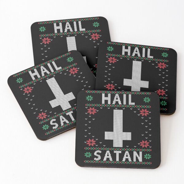 Item preview, Hail Satan Ugly Christmas Pajamas Satanic Death Metal Goth designed and sold by aliceshe.