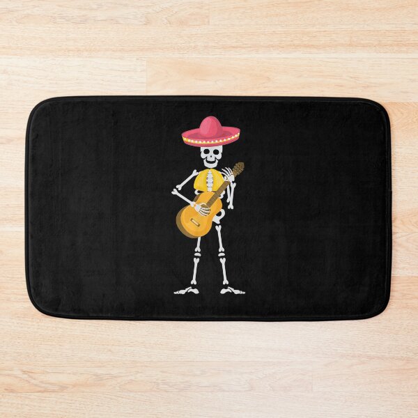 Item preview, Mexican Mariachi Skeleton With Hat And Guitar designed and sold by lucretia155.