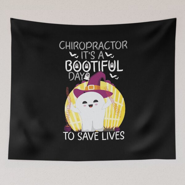 Item preview, Chiropractor it's a bootiful day to save lives funny Chiropractic Halloween designed and sold by patroart.