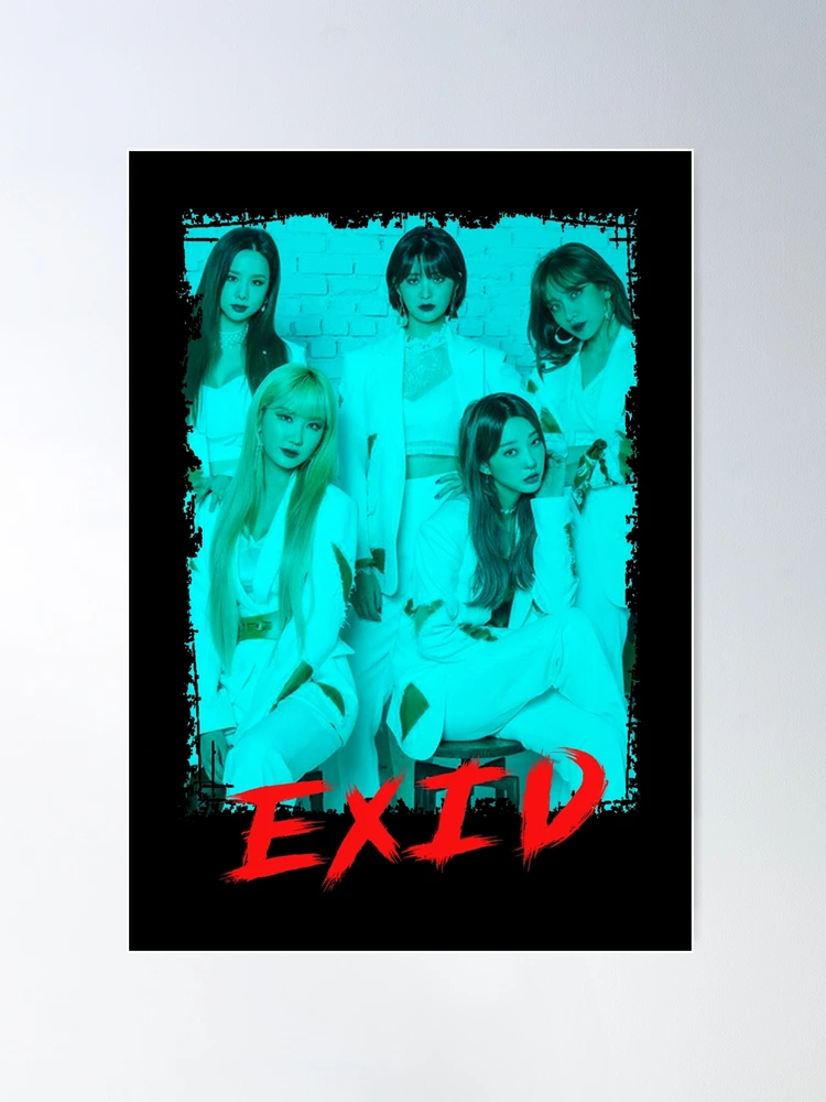 EXID Kpop Group Members Blue Korean Kpop RGB Color Design