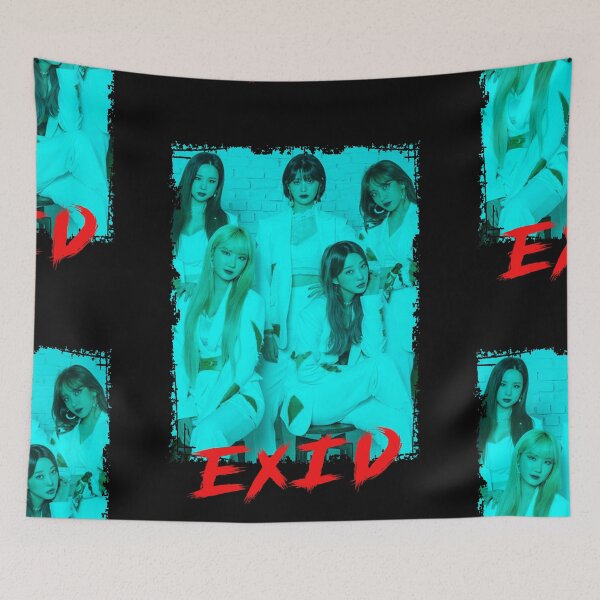 Item preview, EXID Kpop Group Members Blue Korean Kpop RGB Color Design designed and sold by Piosenka Art.