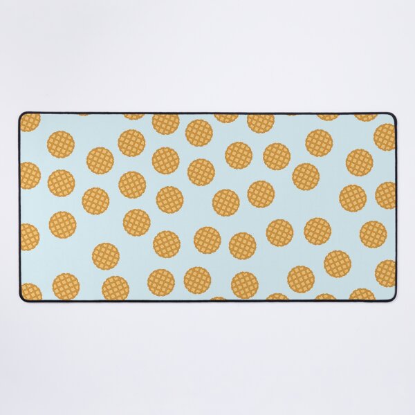 Item preview, Cute Waffles on Blue Background designed and sold by kapotka.