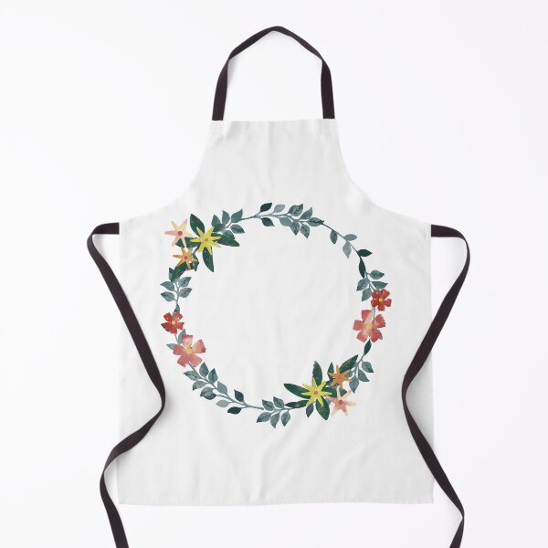 Artikelvorschau, Aquarell Blumen und Blätter Kranz entworfen und verkauft von monodesigns.