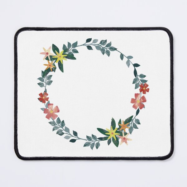 Item preview, Watercolor  Flowers and Leaves wreath designed and sold by monodesigns.