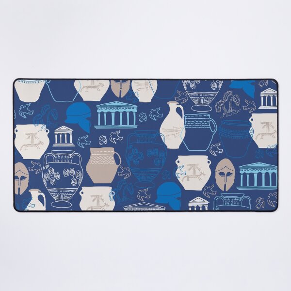 Item preview, Ancient Greece Print on Blue Background designed and sold by kapotka.