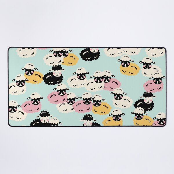 Item preview, Cute Sheep on blue Background designed and sold by kapotka.
