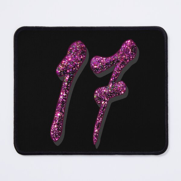 Item preview, Number seventeen 17th birthday and anniversary - numbers designed and sold by GlamourChick.
