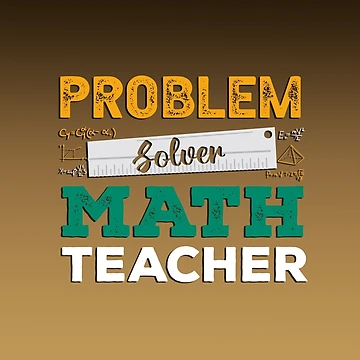 Artwork thumbnail, Problem Solver Math Teacher by FASHIONGALLERIA