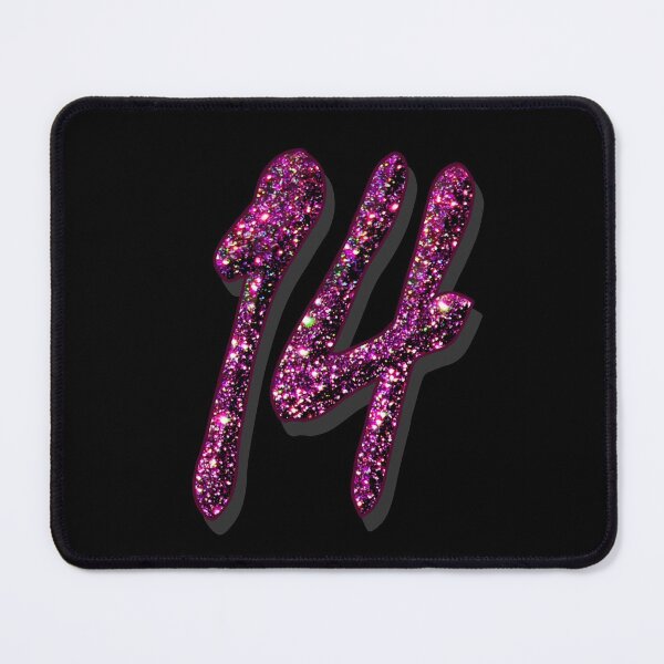 Item preview, Number fourteen as the date age birthday anniversary - 14th designed and sold by GlamourChick.