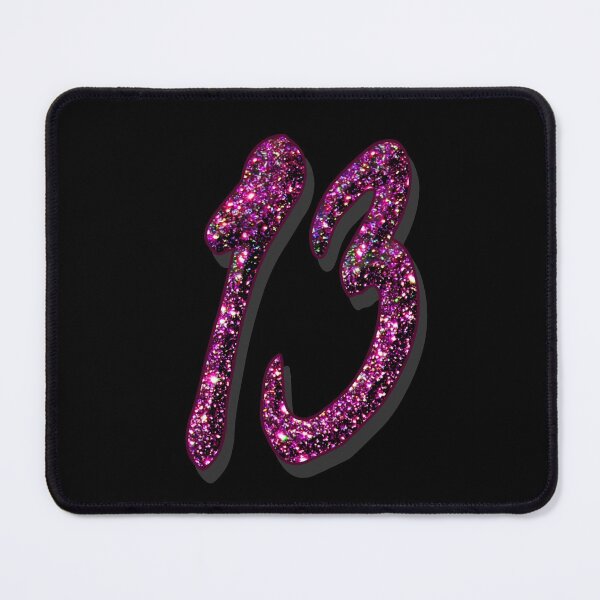 Item preview, Number thirteen for birthday anniversary date age - 13th designed and sold by GlamourChick.