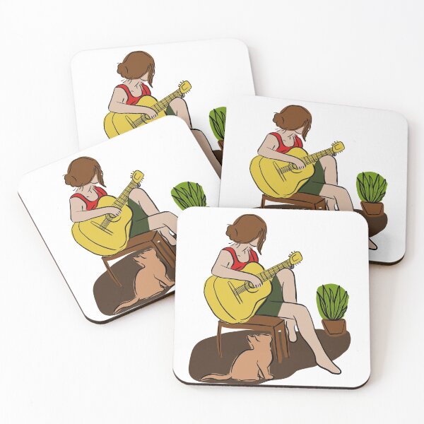 Item preview, Guitar player- music is life girls silhouette. designed and sold by Tanuja  Sharma.