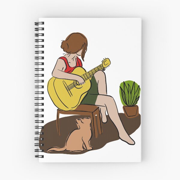 Item preview, Guitar player- music is life girls silhouette. designed and sold by Tanuja  Sharma.