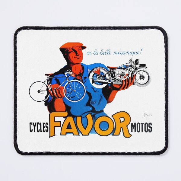 Item preview, Cycles Favor Motors Vintage French Advertisement designed and sold by OldschoolTs.