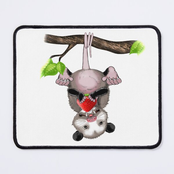 Item preview, Cute possum eats strawberry designed and sold by saf-saf.