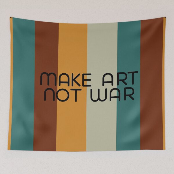 Item preview, Make art not war - background designed and sold by annaguerrawords.