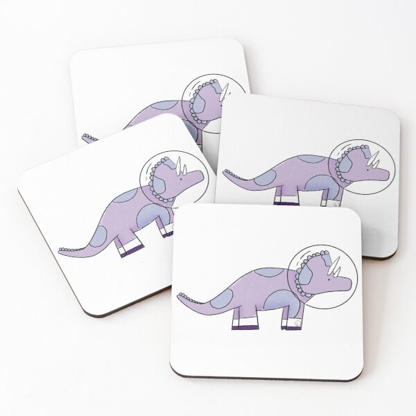 Item preview, Triceratops (dinosour) Astronaut designed and sold by Katelyn Workman.