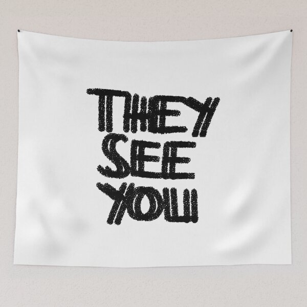 Item preview, THEY SEE YOU, Paranoia designed and sold by MossBiscuit.