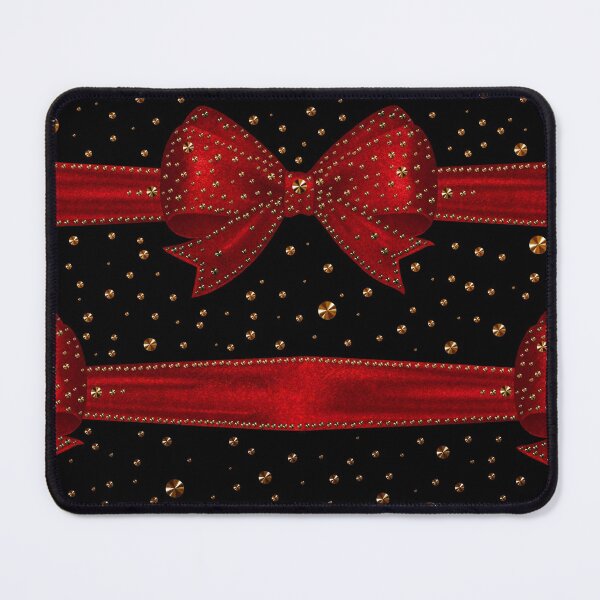 Item preview, Gift bows pattern in red black - festive decoration gifts designed and sold by GlamourChick.