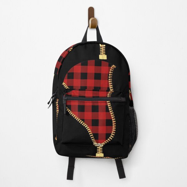 Item preview, Made Of Buffalo Plaid Zipper Reveal In Red designed and sold by Nguyenvanhai.