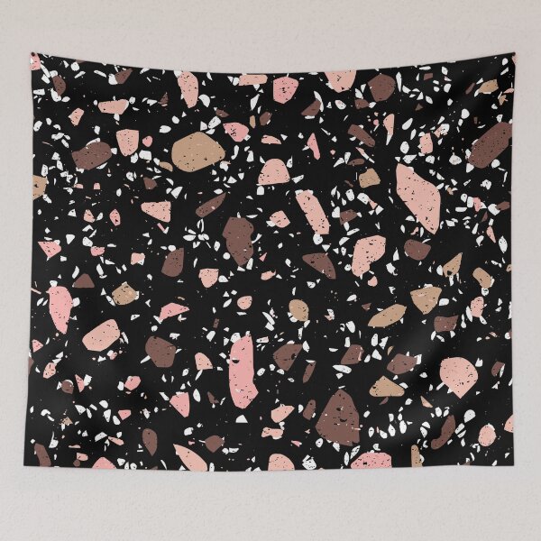 Item preview, Black, White and Pinks Terrazzo  designed and sold by thesnowwhyte.